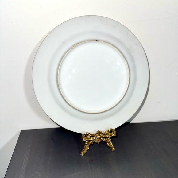 1750 COMPANY OF THE INDIES CHINA HAND PAINTED NOBLE CREST OF ARMS DINNER PLATE - Picture 3 of 4